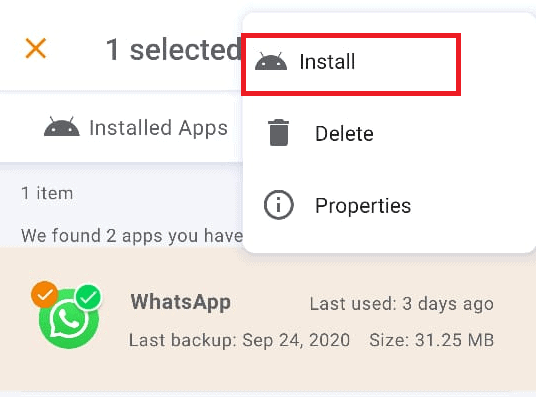 restore apps