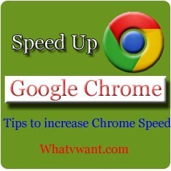 Speed up chrome : Tips to increase google chrome speed