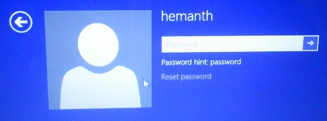 Forgot Windows 8 password