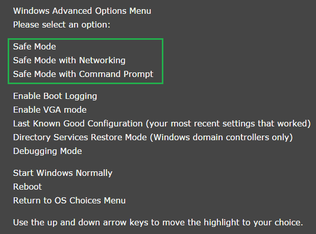 Running Windows In Safe Mode Vista