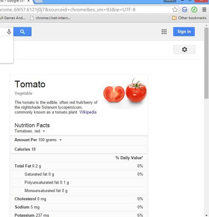 tomato facts google tips and tricks
