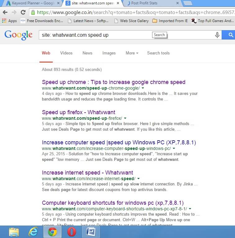 whatvwant.com speed up google tips and tricks