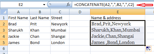 merge columns in excel without losing data