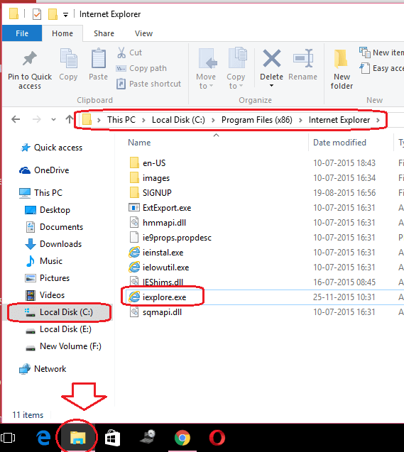How to use internet explorer on windows 10