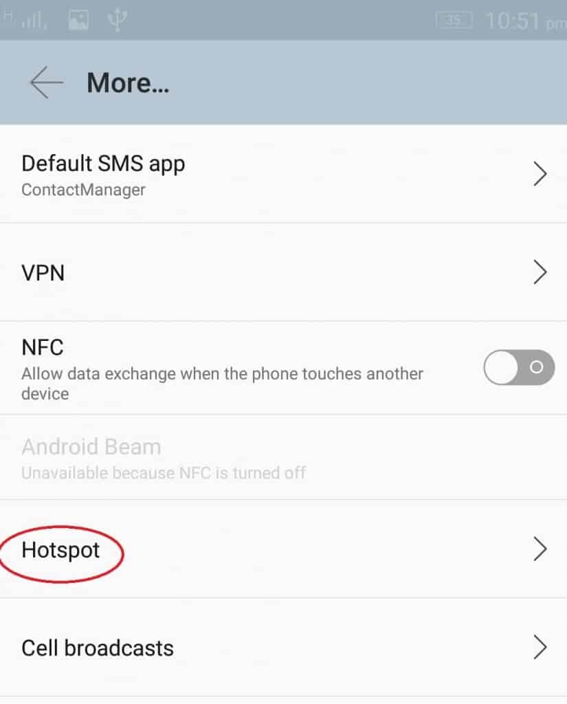 Android USB tethering