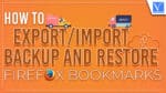 Backup FireFox Bookmarks