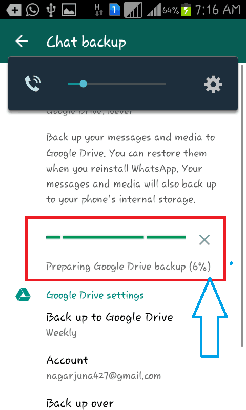 How to backup whatsapp chat