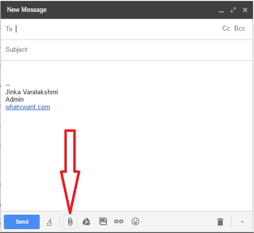 attach image in gmail