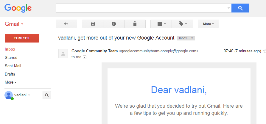 create new gmail account