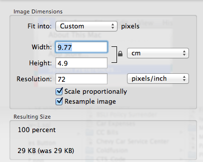 Image Dimensions