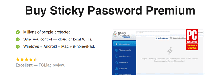 StickyPassword Homepage