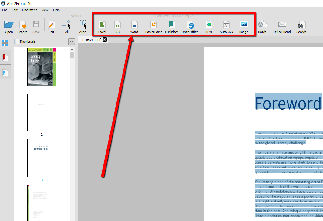able2extract 10 pdf conversion