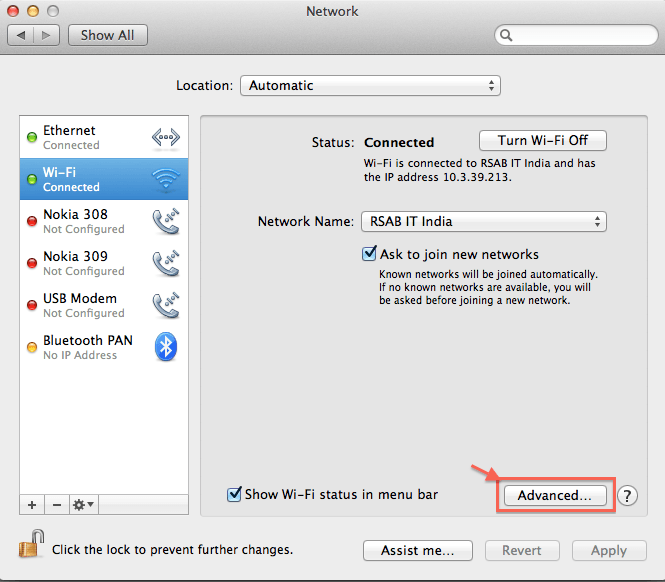 Find mac address on Mac