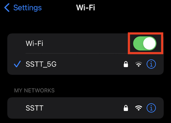 Connect to Wi-Fi on iPhone