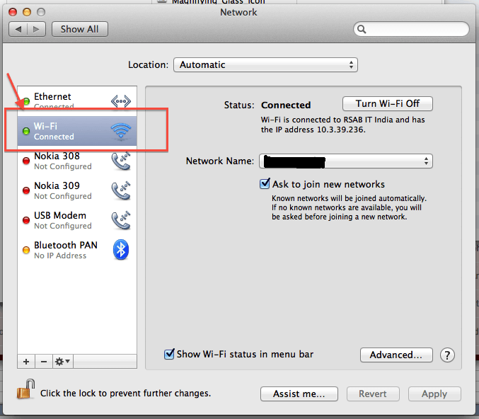 Change DNS server on Mac