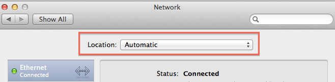 Configure Multiple Network Locations on Mac