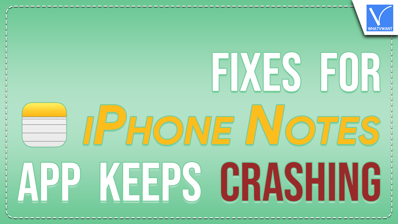 iPhone notes app keeps crashing