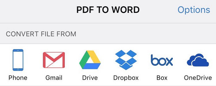 Convert PDF to word on iPhone