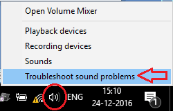 troubleshoot sound issues