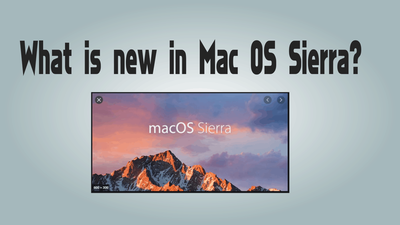 Mac OS in Sierra