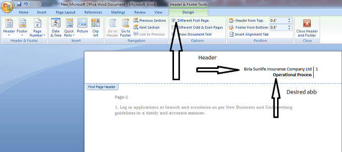 How To Make A New Header In Word