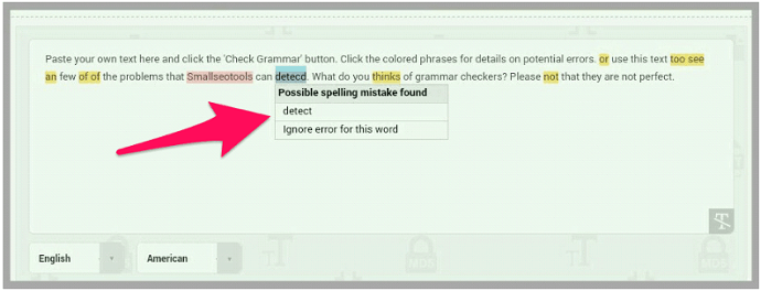 Small SEO Tools Grammar Checker - Whatvwant
