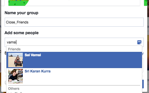 FB Enter GroupName