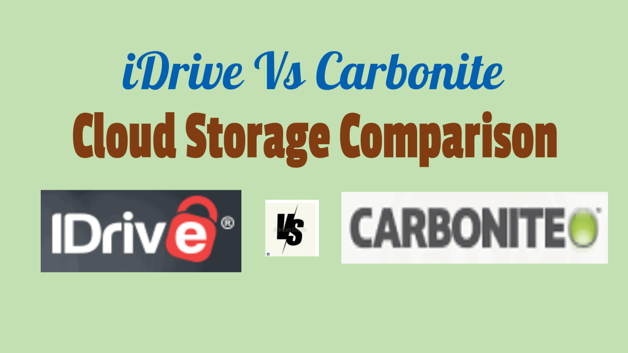 iDrive VS Carbonite