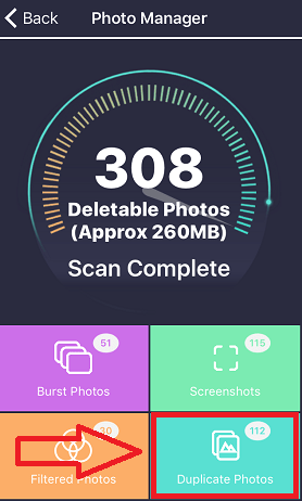 Delete duplicate photos on iPhone