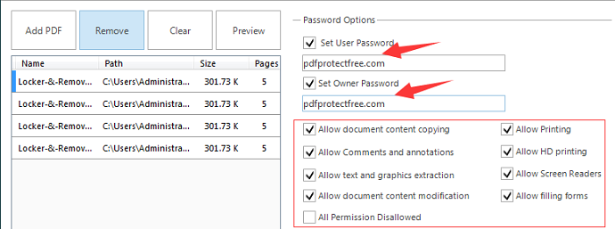 protect pdf files with passwords