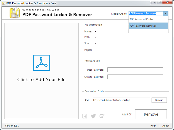remove pdf password