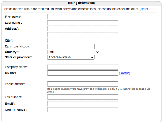 Malwarefox Billing Information