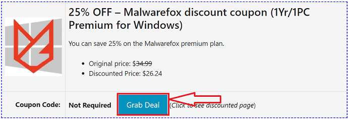 Malwarefox coupon