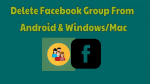 Delete Facebook Group From Android