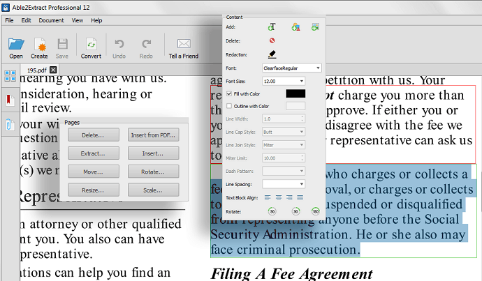 PDF-Editing able2extract