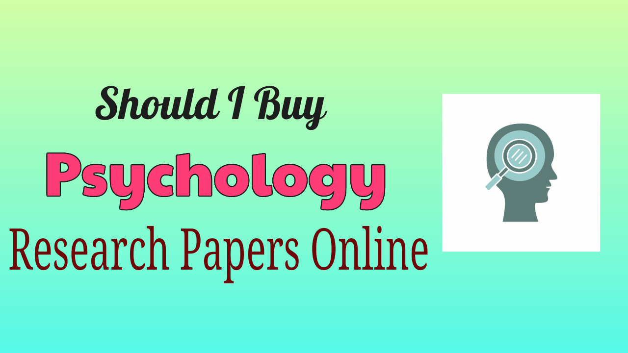 Psychology Research Papers