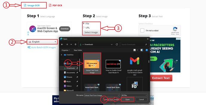 Import file to i2OCR