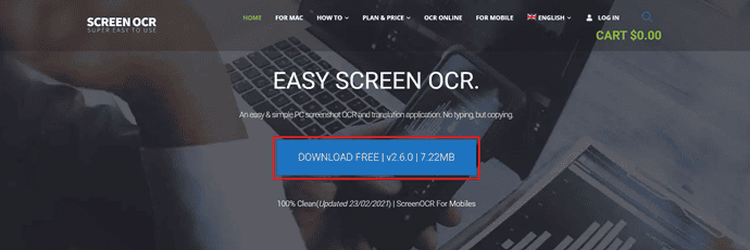 ScreenOCR Official site