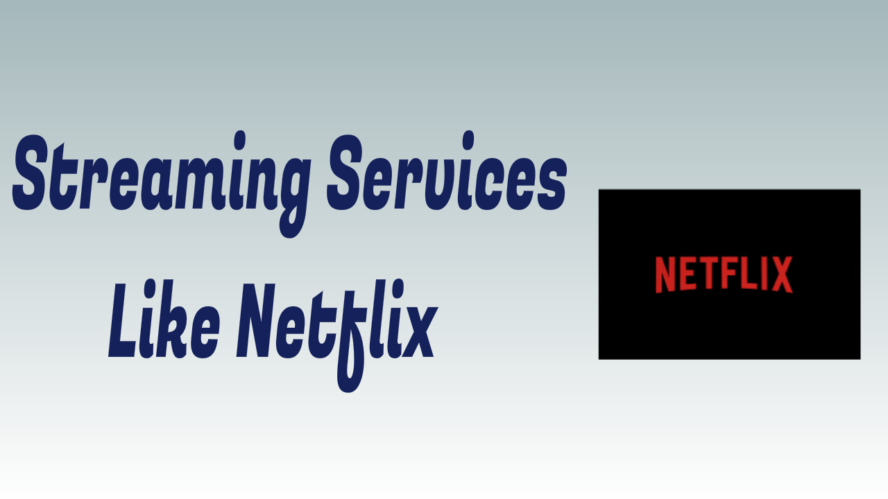 Streaming Services like Netflix