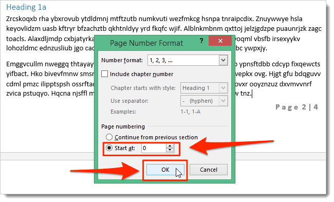 how to Remove Page Number