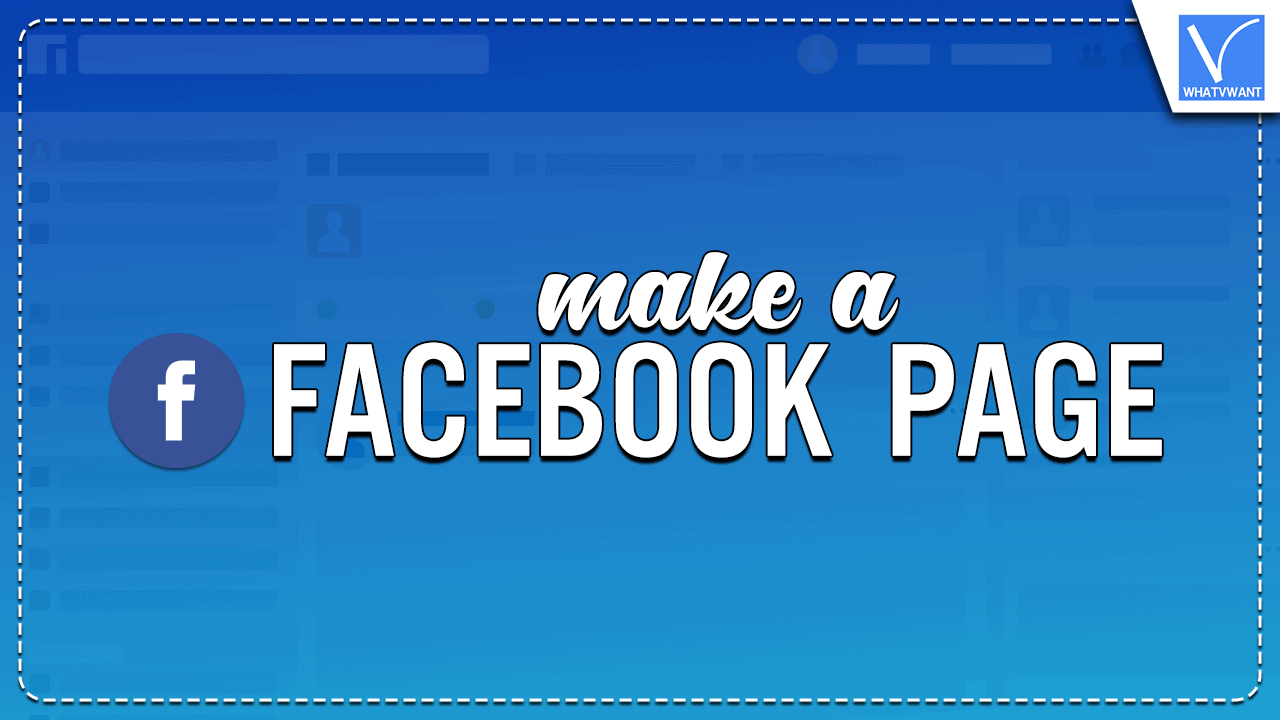 Make a Facebook Page