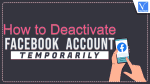 Deactivate Facebook account temporarily