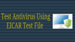 Test Antivirus Using EICAR