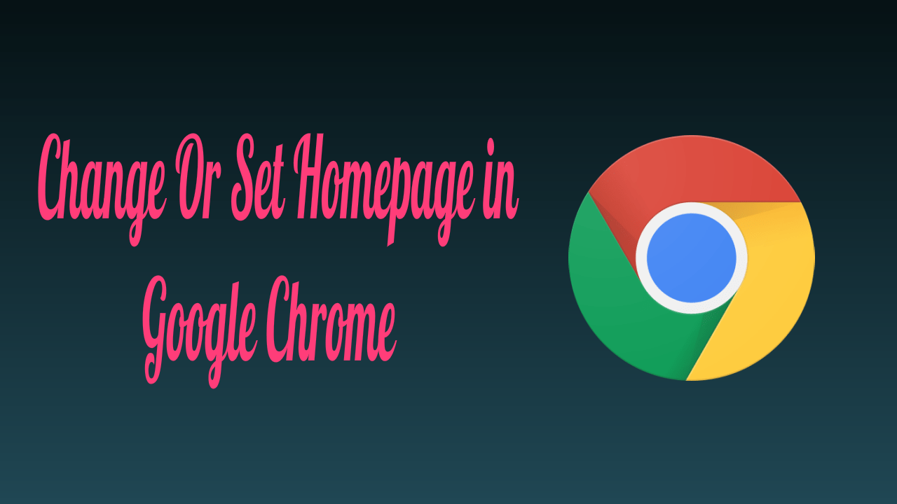Home Page in Google Chrome