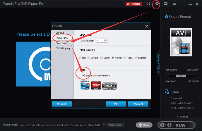 Increase dvd ripping speed with hardware acceleration