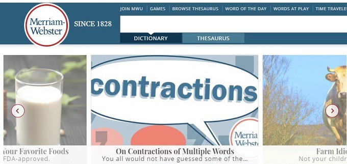 Merriam-Webster : Best online dictionary