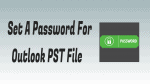 Password for Outlook PST file