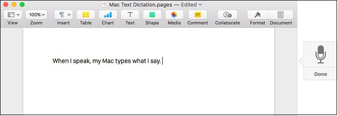 Mac-OS-Use-of-Dictation-to-convert-speech-to-text