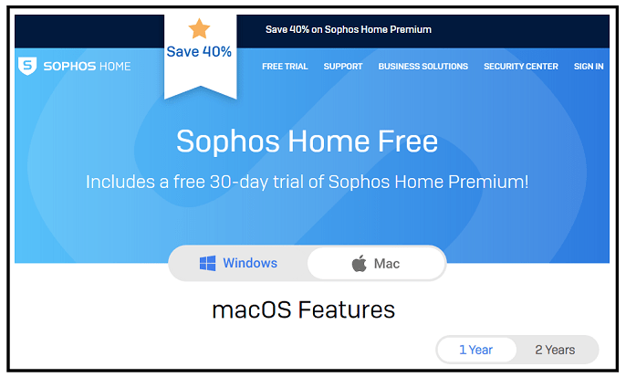 Sophos-Home-Free-Antivirus-for-Mac-Webpage
