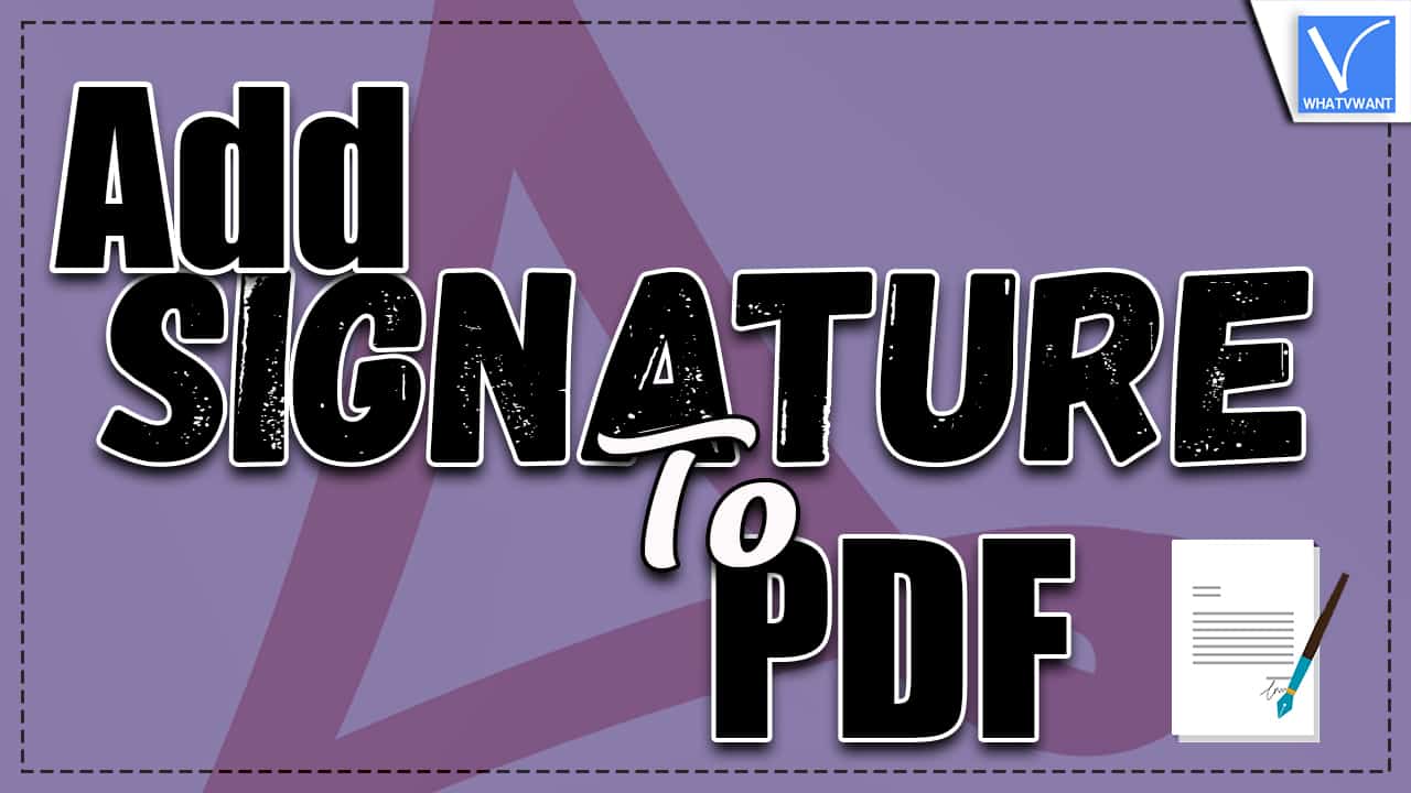 signature to pdf